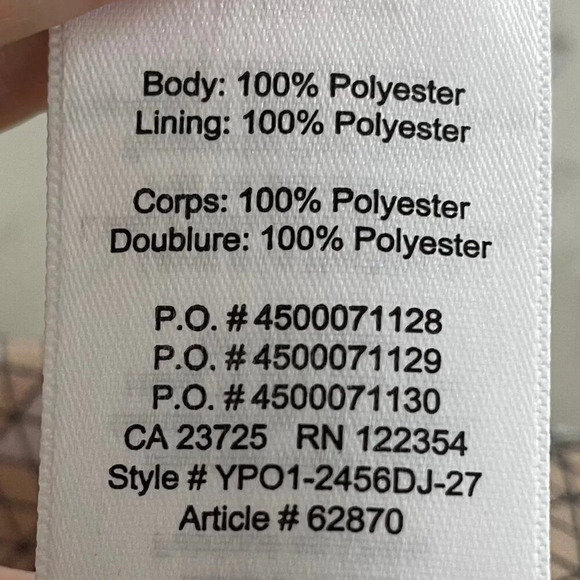 Aritzia Babaton Murphy Slvless VNeck Lined Print Cropped Top Lt. Pk Blk Wht Sz M - Picture 8 of 9